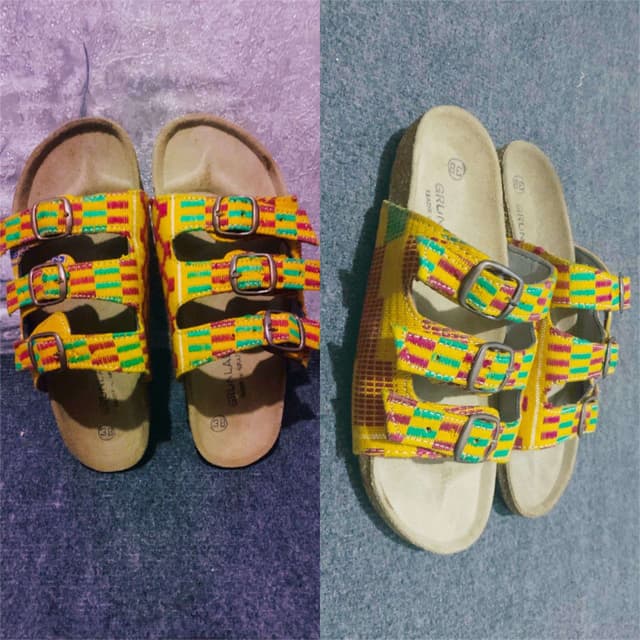 BonDass Kente Berk Slippers
