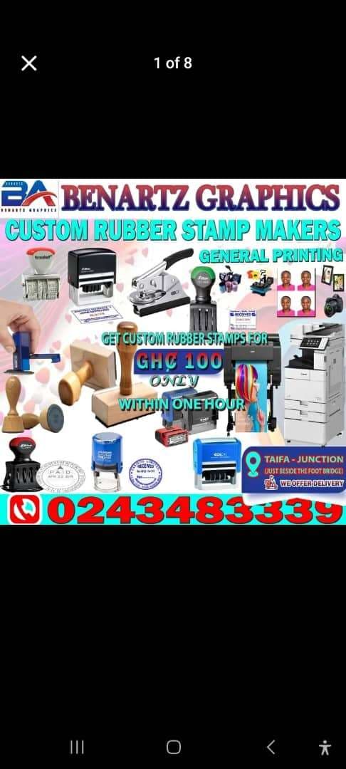 Customise rubber stamps