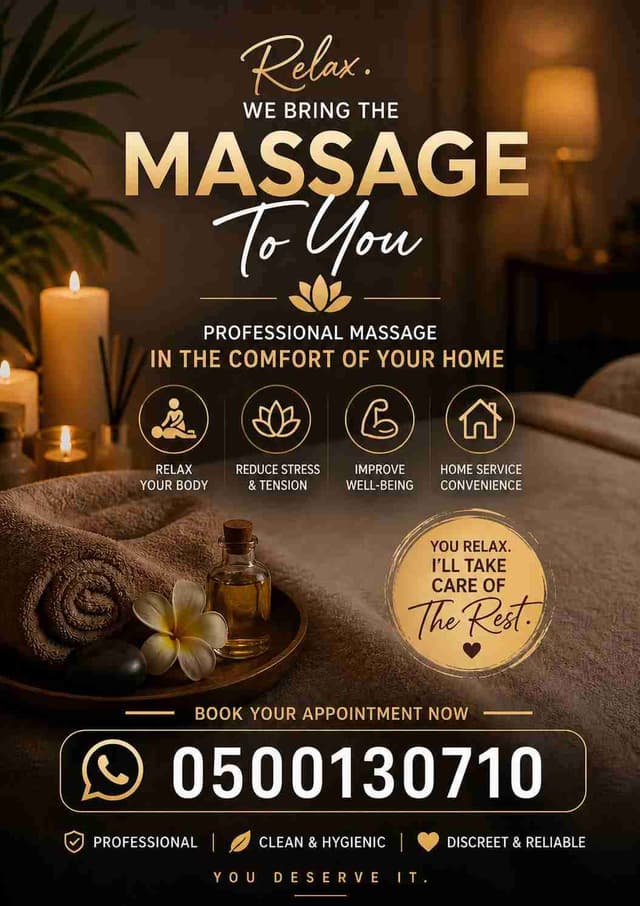 “Tension in your neck, back, or mind? Let me fix that 😉 Book now.